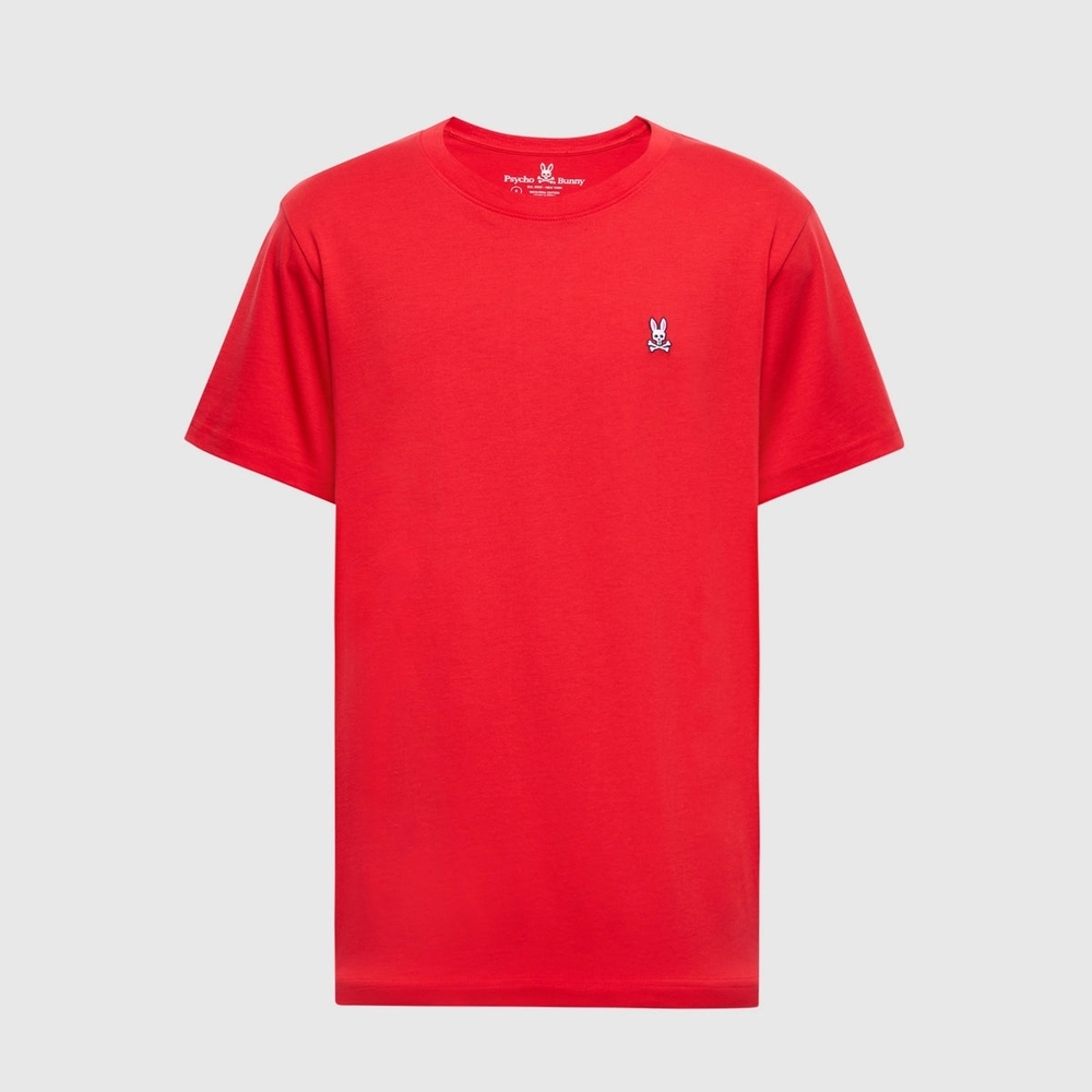 Psycho Bunny Men's Vivid Red Short Sleeve Tee Size M (Psycho Bunny size 5)